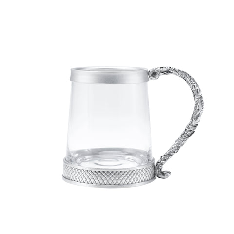 Engraveable | Royal Selangor 570ml Woodland Glass and Pewter Tankard