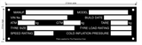 Blank Large ADR 61/03 Blank Black Trailer Vehicle Plate | 0.5mm matte black anodised al.