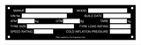 Blank Large ADR 61/03 Blank Black Trailer Vehicle Plate | 0.5mm matte black anodised al.