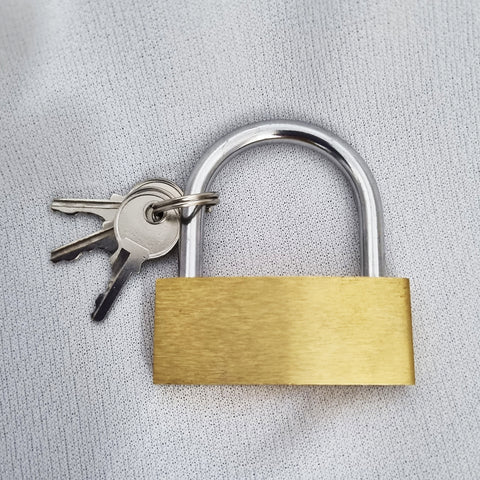 Engravable | Brass Rectangle Padlock.