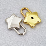 Engravable | Silver Mini Star Love Lock.