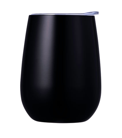 Engravable | 300ml Stemless Wine Tumbler Avanti | Black