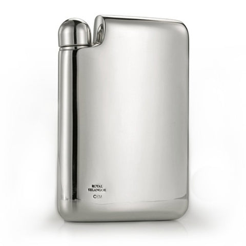 Engraveable | 160ml  Erik Magnussen Pewter hip flask by Royal Selangor.