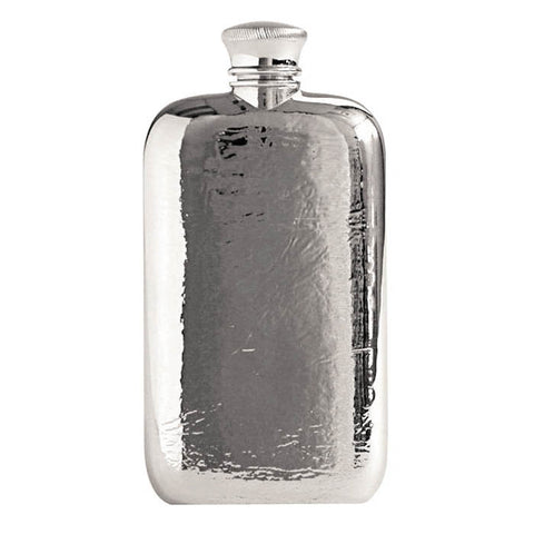 Engraveable | Royal Selangor 95ml (leather texture) Impression Pewter Hip flask SM.