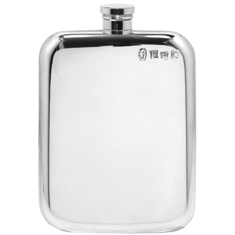 Engravable | British Pewter 6oz Hip Flask
