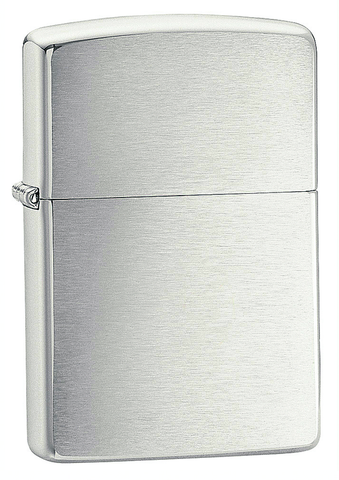 Engravable | Armour Brushed Chrome Zippo Lighter.