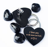 Engravable | Black Love Lock.