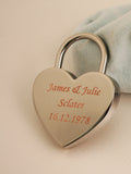 Engravable | Heart shaped lock choker chain.