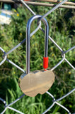 Brass Double Love Lock Long neck| Lock once No key.