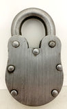 Built tough - Alcatraz style tough Iron Prison Lock | Engrave today