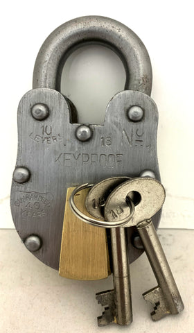 Built tough - Alcatraz style tough Iron Prison Lock | Engrave today