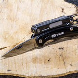 Engravable | Seven - a reliable compact Multi Tool by True Utility. 9 Tools.