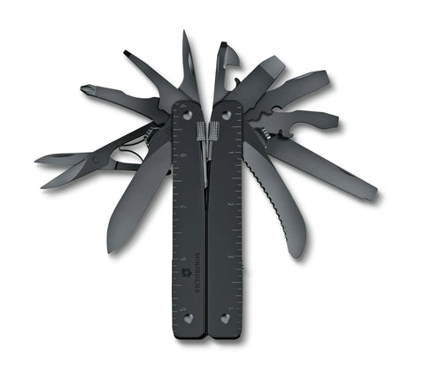 Engraveable | Victorinox Swiss Tool MXBS (Black) with MOLLE pouch