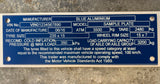 Pre 30 June 2023 | Durable Blue Compliance plate for used imported trailer.
