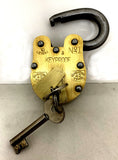Built tough - Alcatraz style tough Brass Prison Lock | Engrave today