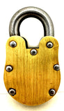 Built tough - Alcatraz style tough Brass Prison Lock | Engrave today