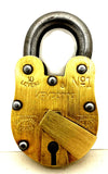 Built tough - Alcatraz style tough Brass Prison Lock | Engrave today
