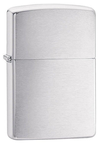 Engravable | Brushed Chrome Zippo Lighter.