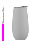 Engravable | 180ml Champagne Tumbler Avanti | Dove Grey