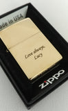 Engravable | Armour High Polish Brass Zippo Lighter.