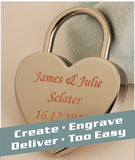 chrome love lock single with normal neck