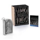 Engraveable GoT | Iron Throne Hip Flask | Royal Selangor Pewter
