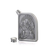 Engraveable GoT | Iron Throne Hip Flask | Royal Selangor Pewter