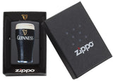 Engravable | Guinness Black Matte Zippo lighter.