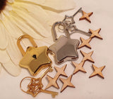 Engravable | Silver Mini Star Love Lock.