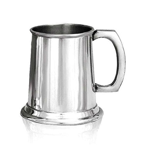 Engraveable | 1 Pint British Plain Pewter Tankard.