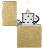Engravable | Street Brass (regular)  Zippo Lighter.