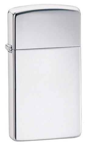 Engravable | Slim High Polish Chrome Zippo Lighter.
