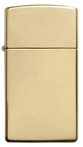 Engravable | Slim High Polish Brass Zippo Lighter.