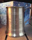 Engraveable | Royal Selangor 270ml Straight sided Pewter Tankard. Wooden Gift Box.