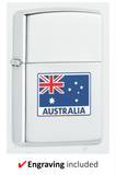 Engravable | Australian Flag Zippo lighter.