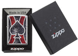 Engravable | Ace of Spades Fusion Zippo Lighter.
