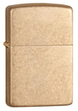 Engravable | Tumbled Brass Zippo Lighter.