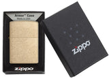 Engravable | Tumbled Brass Zippo Lighter.
