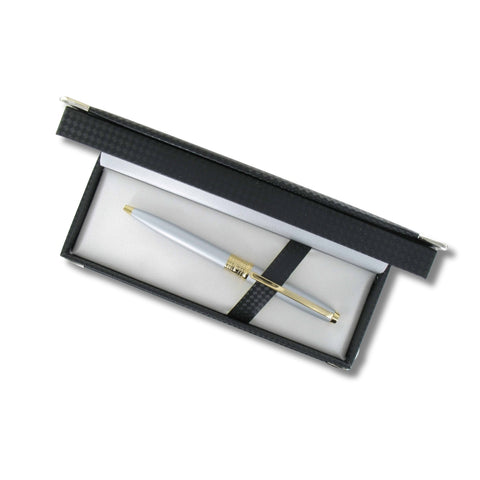 Armada Laser Pen - Satin Silver with Gold trim