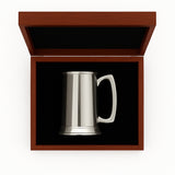 Engravable | 1 Pint (560ml) Pewter British Pewter Tankard in Wooden Box