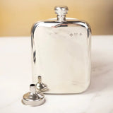 Engraveable | Mini Victorian Pewter hip flask 2oz hipflask