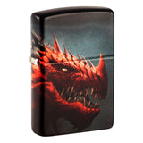 Engravable | Yellow Eyed Red Dragon Zippo lighter.
