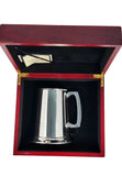 Engravable | 1 Pint (560ml) Pewter British Pewter Tankard in Wooden Box