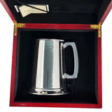 Engravable | 1 Pint (560ml) Pewter British Pewter Tankard in Wooden Box