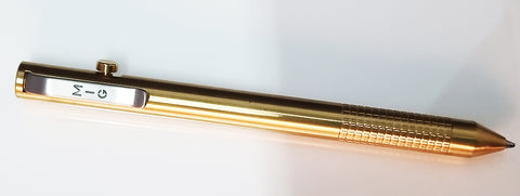Engraveable | Brass Model 1 MIG Bolt action Pen. Grid grip.