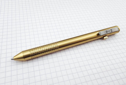 Engraveable | Brass Model 1 MIG Bolt action Pen. Grid grip.