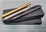 Engraveable | Titanium Model 1 MIG Bolt action Pen. Grid grip.