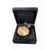 Engraveable | Brushed Gold Armada Pocket watch in a wooden box