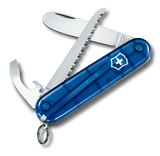 Engraveable | Rounded blade - My first Victorinox H with Wood saw (Blue)