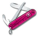 Engraveable | Rounded blade - My first Victorinox H with Wood saw (Pink)